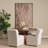 Akira Small Textured Beige Metal Pillar Candle Holder-1618650656