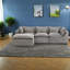 Canapé d'angle Cloud surdimensionné, canapé modulaire en tissu de 260 cm (102,3 pouces), style moderne pour la maison-651636856