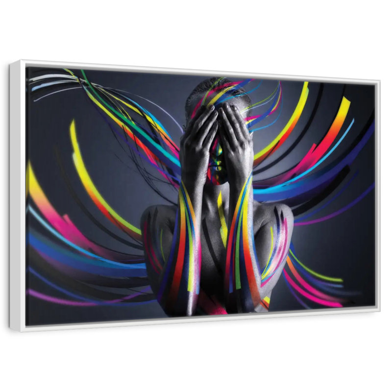 United Colors I, Floating Frame White, 40" X 27"