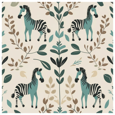 Coussins décoratifs à motif de feuilles zébrées