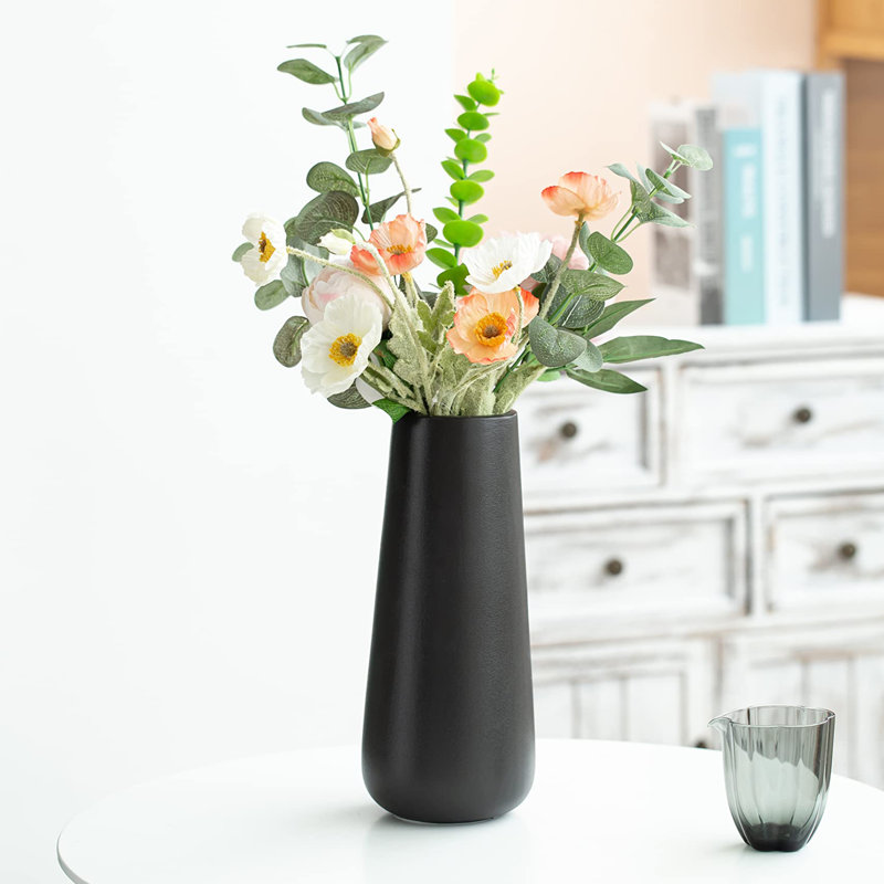 Ceramic / Porcelain Table Vase, Black
