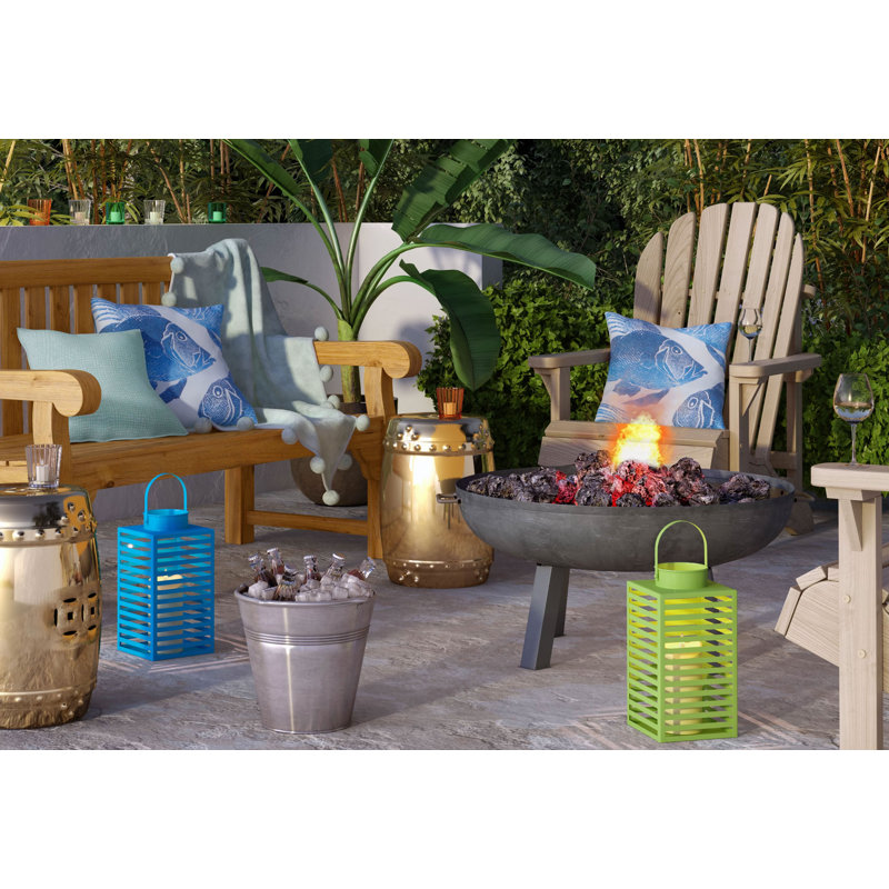 Steel Wood Burning Smokeless Fire Pit, 39cm H x85cm W x 85cm D