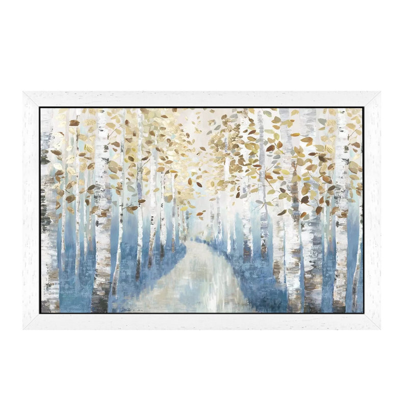 New Path I by Allison Pearce - Print on Canvas, 101.6 cm H x 66.04 cm W, White Framed