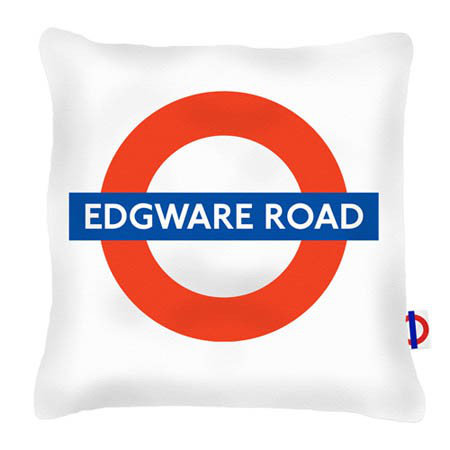 Edgware Road Tube Station London Transport Cushion