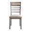 5 pièces - Table en bois et 4 chaises rembourrées en tissu avec structure en bois-404707035-404707036