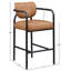 Tabouret de bar rembourré en cuir Serava-129631236