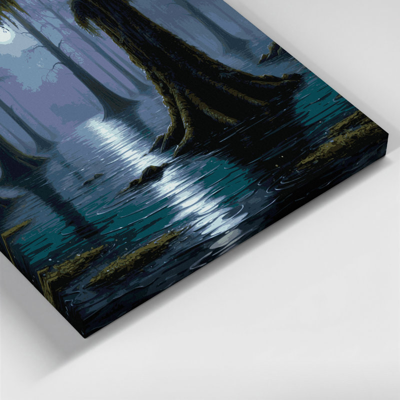 Art mural sur toile Sci Fi Misty, H 12 po x l 18 po