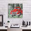  «Big Red Truck 4» par Annie Warren, art mural sur toile, 18 po x 18 po-2114428785