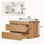 Meuble-lavabo mural simple et flottant 30 po avec lavabo en céramique
