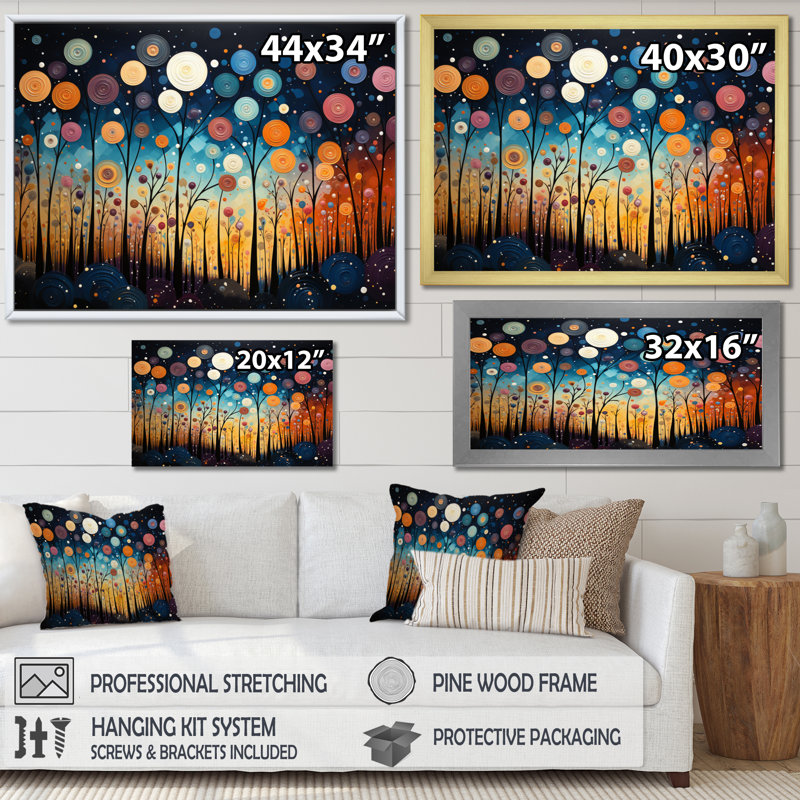 «Wanderlust I», impression colorée sur toile Mid Mid Century, H 12 po x l 20 po x P 1 po, Toile tendue