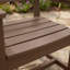 Ensemble de salle à manger d'extérieur en PEHD 7 pièces pour 6 personnes - Table de patio et chaises toutes saisons avec trou pour parasol 2 "-1134630819