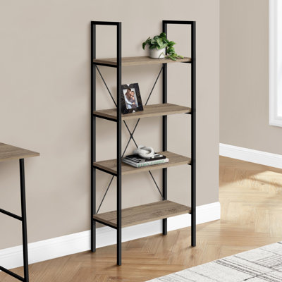 Bookshelf, Bookcase, 4 Tier, 48"H, Office, Bedroom, Laminate, Contemporary, Modern (Bookshelf)