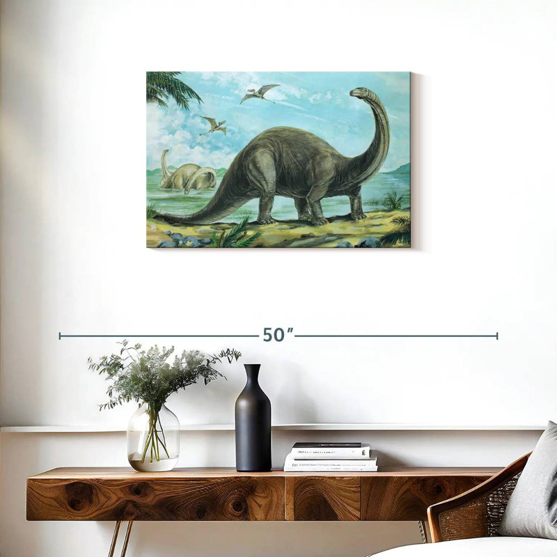 Brontosaure Sauropod, H 20 po x l 30 po