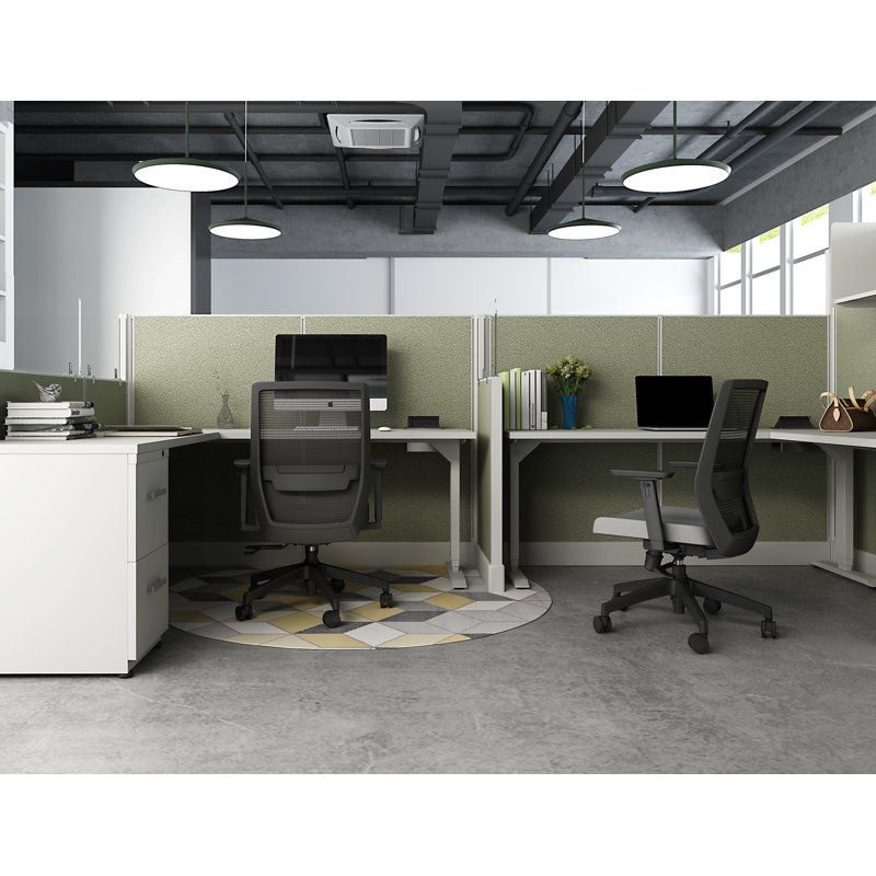 Vektor Ergonomic Mesh Task Chair with Adjustable Height, 3D Armrests, Lumbar Support, Gray