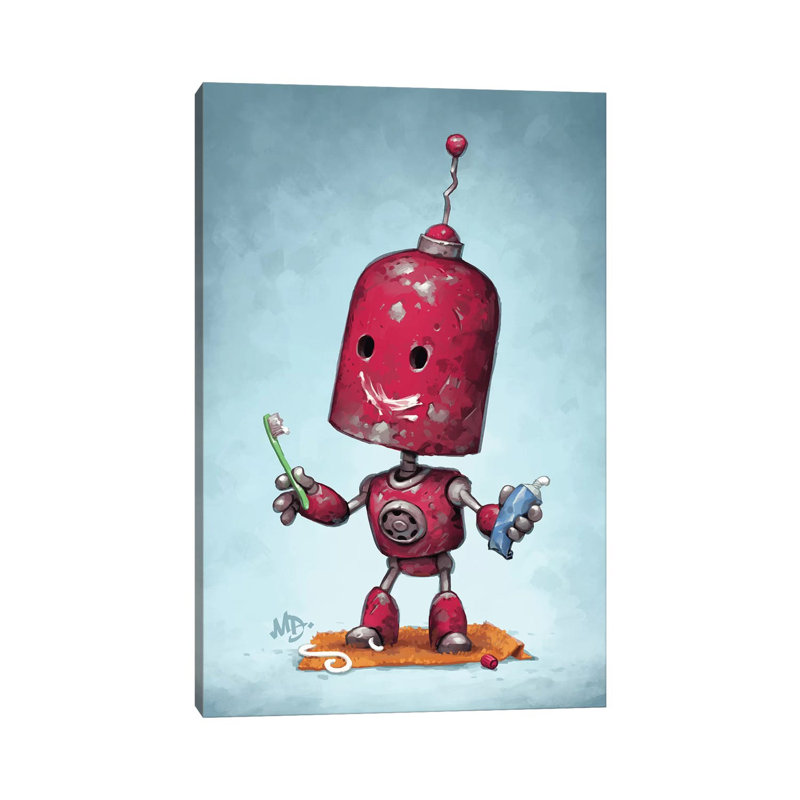 Brave Face by Matt Dixon - Print on Canvas, 101.6 cm H x 66.04 cm W x 1.91 cm D, Wrapped Canvas