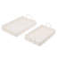 Ensemble de 2 plateaux rectangulaires en osier 4,5 po