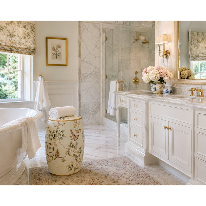 Bartlett Ceramic Accent Stool