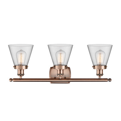 Ballston Urban Cone 6" - 3 Light 26" Bath Vanity Light