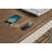 Antwonette L-Shaped Writing Desk with Built-In Electrical Outlet