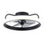 Ventilateur de plafond à DEL encastré moderne 16 "avec télécommande