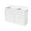 Commode à langer 100% bois massif 55,1 po à 9 tiroirs 55,5 po