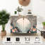 Sideboard Buffet Cabinet with Storage Serene Oriental Landscape Peonies Willow Trees Birds Flowing River with 2 Doors for Living Room and Kitchen