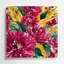 Aquarelle florale 21, art mural en métal brun-92458149