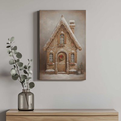 Gingerbread Cottage By Jo Moulton Canvas Art Print
