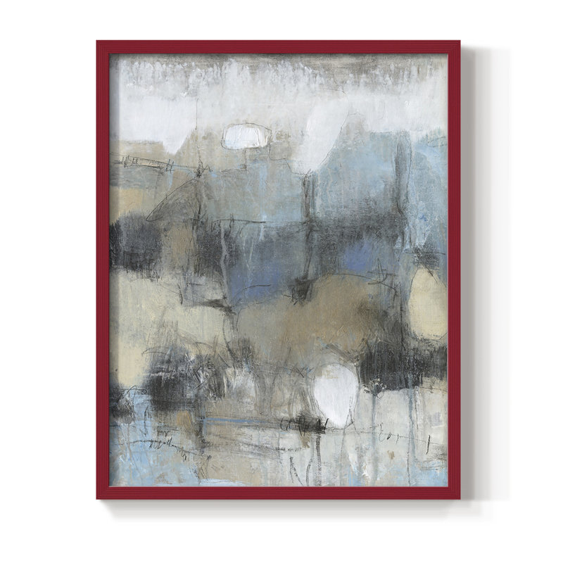 «In the Moment II», reproduction encadrée - bois massif, Rouge, H 10 po x l 8 po