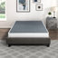 Base de matelas Eastern King, tissu texturé robuste à 12 lattes en métal