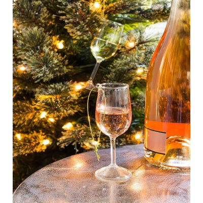 Glass Of Rose Wine Ornament