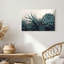 «Teal Succulents and Agave Leaves with Gold Dust», art mural sur toile-676527341