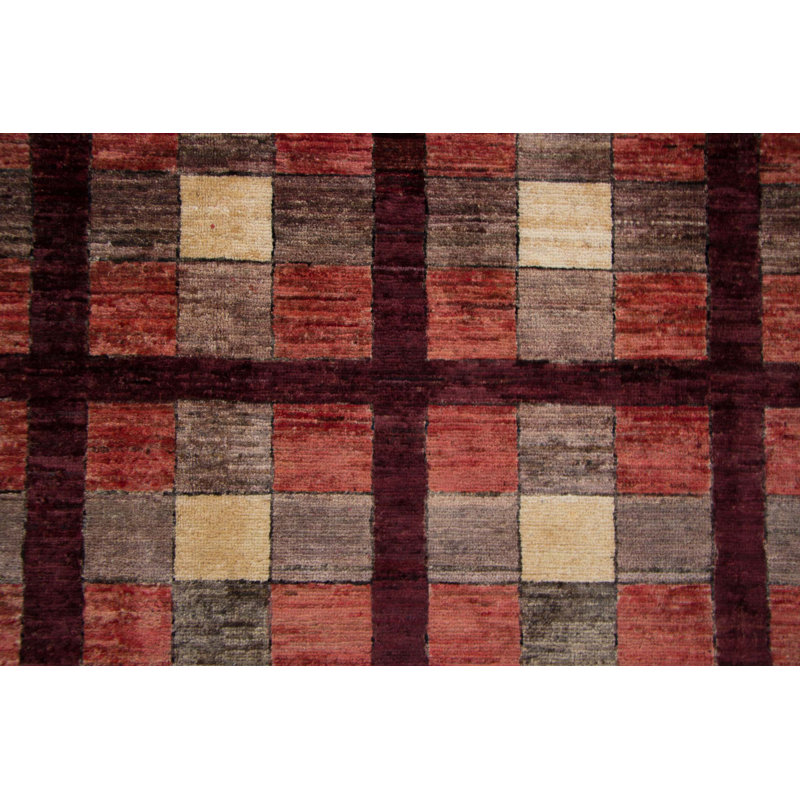 Geometric Wool Hand Woven 202cm X 292cm Area Rug