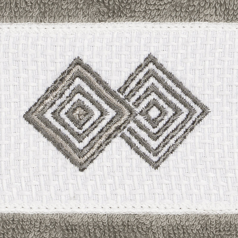 Noah Turkish Cotton Washcloth, Dark Gray
