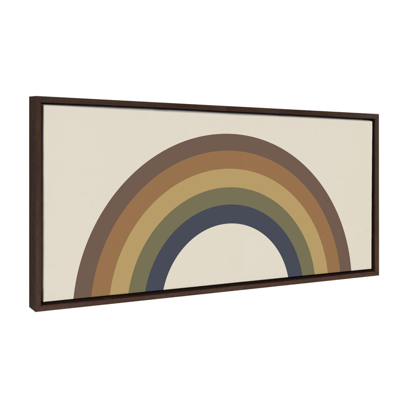 «Retro Rainbow» par The Creative Bunch Studio, reproduction d'art sur toile encadrée
