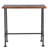 Ellyce Pine Rectangular Solid Wood Top with Steel Base Dining Table
