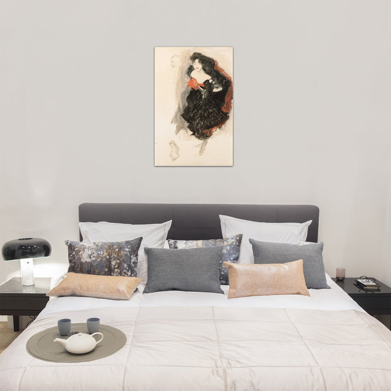 «Study for Judith II» par Gustav Klimt, reproduction d'art sur toile tendue, H 60 po x l 40po x P 1,5 po, Toile tendue