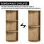 Meuble-lavabo mural 30 po avec lavabo et support de rangement, portes à fermeture douce, armoire combinée (KD-Packing)