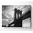 Brooklyn Bridge Sunset B N W - Wrapped Canvas Print-1753103990