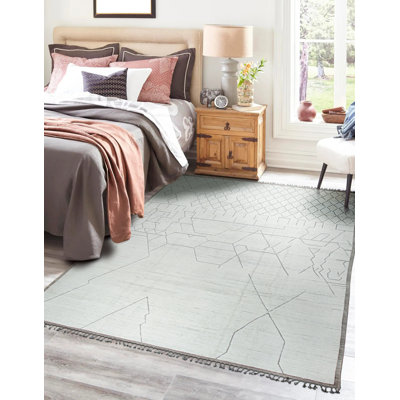 Tapis beige en laine noué à la main Refined Marrakech