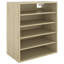 Armoire à chaussures en bois d'ingénierie blanc lustré 23,6 x 13,8 x 27,6 po-891671713