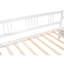 Lit de jour simple blanc avec compartiments de rangement - Gardez votre maison bien rangée Deux tiroirs en bois massif créent une chambre chaleureuse et accueillante