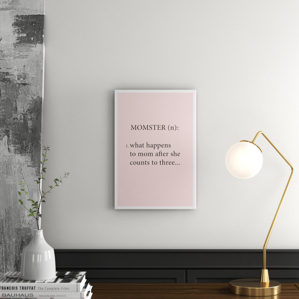 'Momster' Textual Art