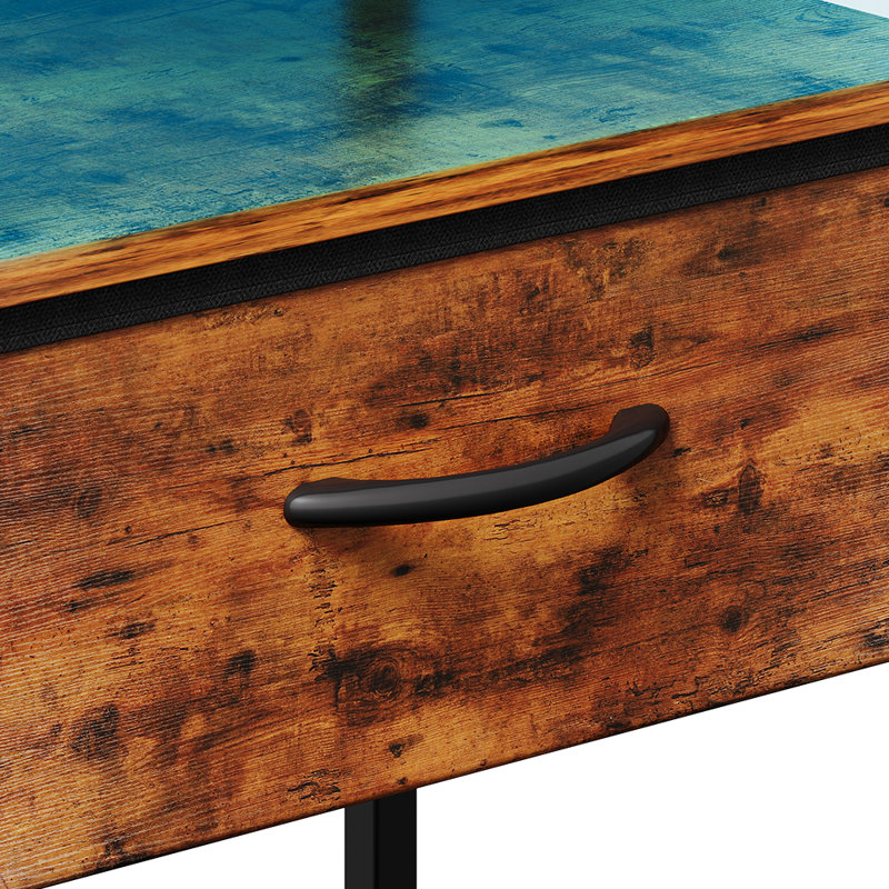 40cm W Solid + Manufactured Wood Bedside Table