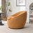 Modern Teddy Fabric Barrel Basic Accent Chair, 360° Swivel-1650060913
