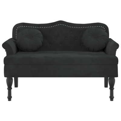 Chineta 47” W Small Loveseat, Velvet Chesterfield Sofa, 2 Seater Couch for Living Room by Alcott Hill