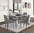 Extendable Oak Metal Base Dining Table