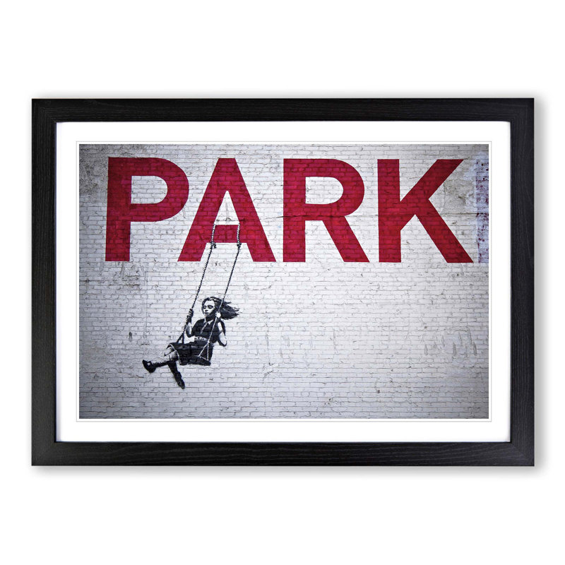 Banksy - Single Picture Frame Print, Black
