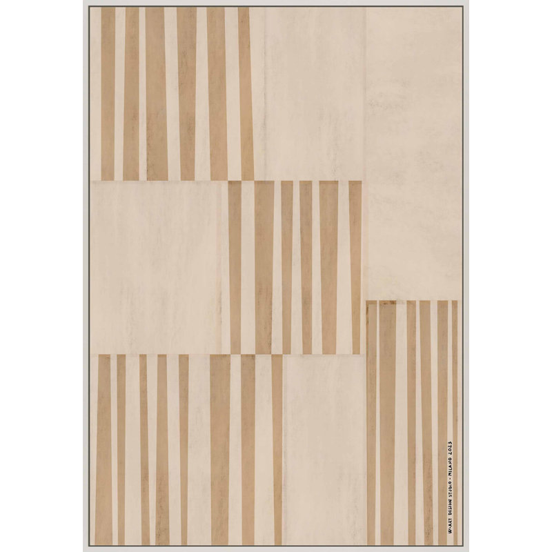 «Abstract Assemblage 2» par Romina Gadler, impression sur, H 50 po x l 35 po, Toile avec encadrement blanc