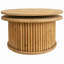 Table basse ronde de 32 po avec design flottant à 2 niveaux pour le salon